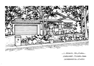 Drawing (series) - Architectural drawing, 1 Kalang Road, Camberwell, 2000