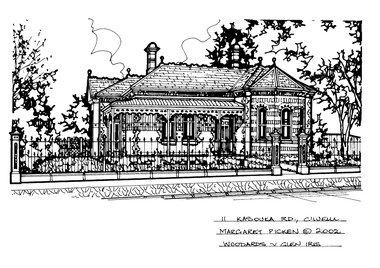 Drawing (series) - Architectural drawing, 11 Kasouka Road, Camberwell, 2002