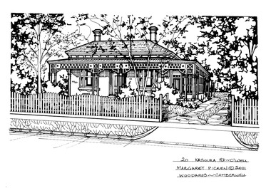 Drawing (series) - Architectural drawing, 20 Kasouka Road, Camberwell, 2001