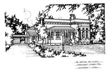 Drawing (series) - Architectural drawing, 26 Kasouka Road, Camberwell, 1992
