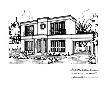 Drawing (series) - Architectural drawing, 14A Kerr Crescent, Camberwell, 1999