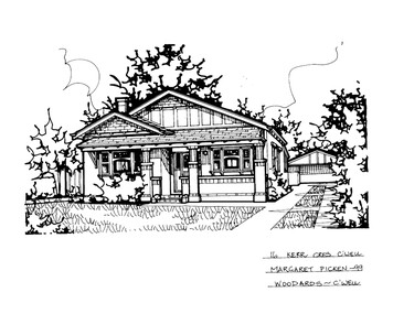 Drawing (series) - Architectural drawing, 16 Kerr Crescent, Camberwell, 1999