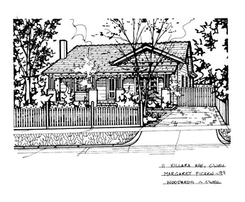 Drawing (series) - Architectural drawing, 11 Killarra Avenue, Camberwell, 1999