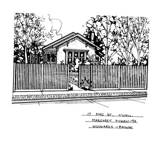 Drawing (series) - Architectural drawing, 17 King Street, Camberwell, 1994