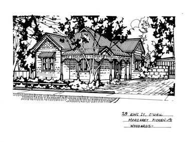 Drawing (series) - Architectural drawing, 29 King Street, Camberwell, 1991