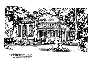 Drawing (series) - Architectural drawing, 4 Kingsley Street, Camberwell, 1989