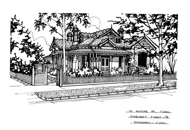 Drawing (series) - Architectural drawing, 13 Kintore Street, Camberwell, 1994
