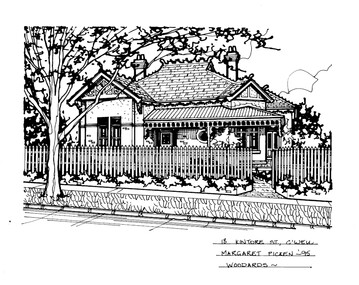 Drawing (series) - Architectural drawing, 18 Kintore Street, Camberwell, 1995