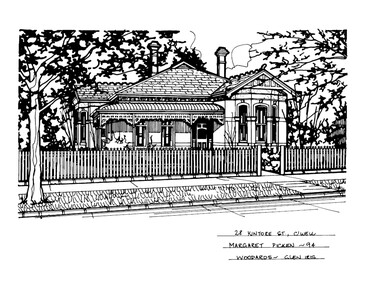 Drawing (series) - Architectural drawing, 28 Kintore Street, Camberwell, 1994