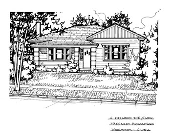 Drawing (series) - Architectural drawing, 4 Kirkwood Drive, Camberwell, 2000
