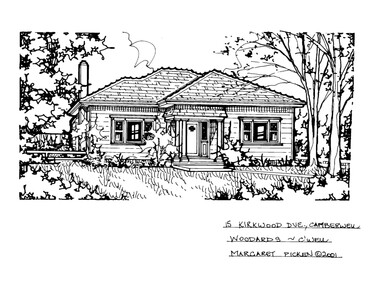 Drawing (series) - Architectural drawing, 15 Kirkwood Drive, Camberwell, 2001
