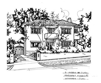 Drawing (series) - Architectural drawing, 2 Lansell Crescent, Camberwell, 1997
