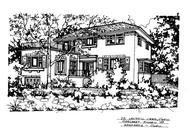 Drawing (series) - Architectural drawing, 22 Lansell Crescent, Camberwell, 1989