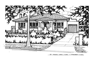 Drawing (series) - Architectural drawing, 24 Lansell Crescent, Camberwell, Unknown