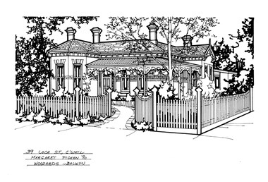 Drawing (series) - Architectural drawing, 39 Loch Street, Camberwell, 1990
