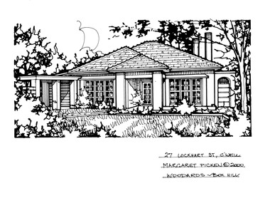 Drawing (series) - Architectural drawing, 27 Lockhart Street, Camberwell, 2000