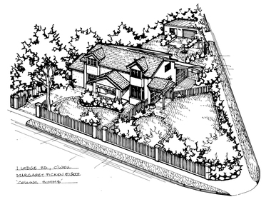 Drawing (series) - Architectural drawing, 1 Lodge Road, Camberwell, 2002