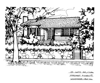 Drawing (series) - Architectural drawing, 25 Lofty Avenue, Camberwell, 1997