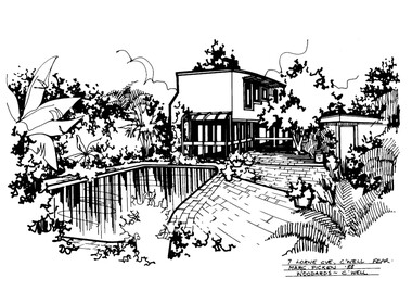 Drawing (series) - Architectural drawing, 7 Lorne Grove, Camberwell, 1988