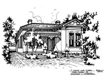 Drawing (series) - Architectural drawing, 7 Lorne Grove, Camberwell, 1988
