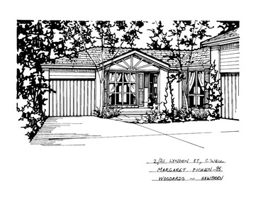 Drawing (series) - Architectural drawing, 2/21 Lynden Street, Camberwell, 1995