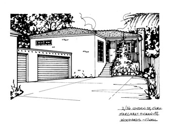 Drawing (series) - Architectural drawing, 2/26 Lynden Street, Camberwell, 1997