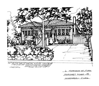 Drawing (series) - Architectural drawing, 6 Moorhead Street, Camberwell, 1998