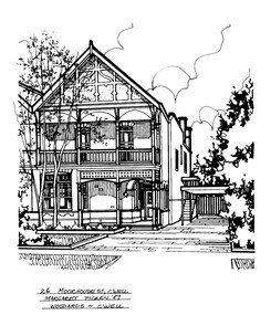 Drawing (series) - Architectural drawing, 26 Moorhouse Street, Camberwell, 1989