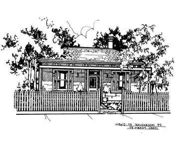 Drawing (series) - Architectural drawing, 29 Moorhouse Street, Camberwell, 1987