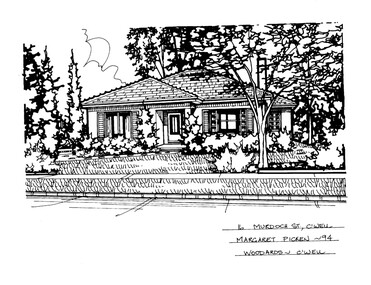 Drawing (series) - Architectural drawing, 16 Murdoch Street, Camberwell, 1994