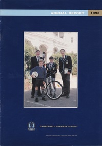 Booklet (Item), Colin F. Black, Camberwell Grammar School Annual Report 1993, 1993