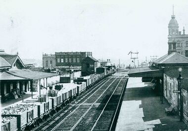 Photograph, Camberwell Victoria, view of the railway station, c. 1930