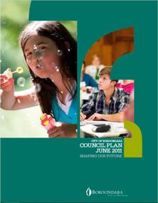 Document (Item), City of Camberwell Council, City of Boroondara Council Plan June 2011, 2011