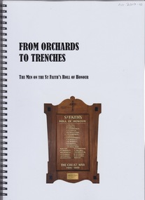Booklet (Item), St Faith's Anglican Church, From Orchards to Trenches: The Men on the St Faith's Roll of Honour, 2017