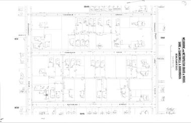 Map (Item) - MMBW map, Melbourne and Metropolitan Board of Works, Melbourne and Metropolitan Board of Works - Shire of Boroondara and Camberwell - Detail Plan no. 1845, August 1904
