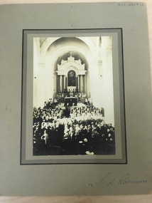 Photograph - Still image, Photograph of Requiem Mass for repose of the soul of Rev G.A. Robinson Our Lady of Victories, 1919