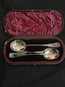 Spoon and fork set, 1884