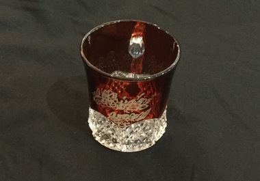 Glass mug, Circa 1900