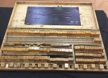 Printing set, c1900