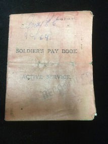 Book - Soldier's Pay Book, ca. 1915