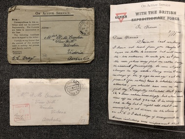 Letters, 10/11/2015 and 08/07/1916 and 15/07/1916