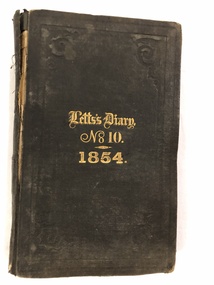 Diary, Letts’s Diary No. 10 1854