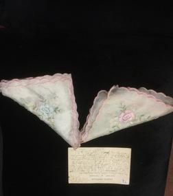 Postcard and handkerchief