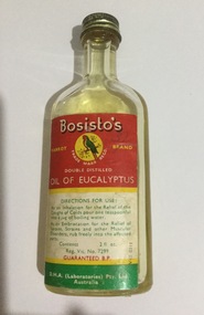 Glass bottle, J. Bosisto & Co. Pty. Ltd