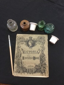 Ink bottle, c1915 - Exercise book