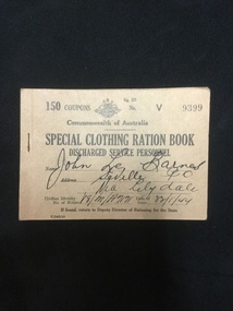 Ration Book, 1944