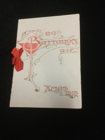 Greeting card, Herbert Clarke Printer, c1918