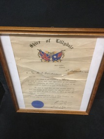 Certificate, 1944
