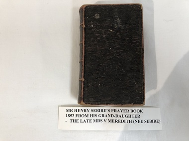 Book, Common Prayer, 1852