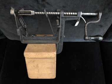 apple parer, slicer, corer, Goodell Co, Circa 1885